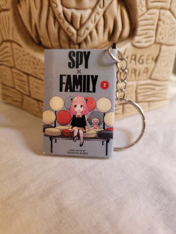 10fabe3a-7898-44f8-a885-08b1a0b0df33 Llavero de mini manga Spy x Family